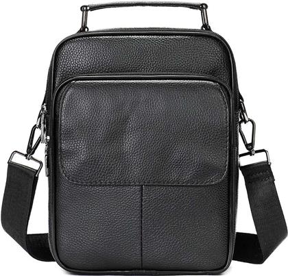 ΤΣΑΝΤΑΚΙ ΩΜΟΥ ΑΝΔΡΙΚΟ ΑΠΟ ΓΝΗΣΙΟ ΔΕΡΜΑ 6102 BLACK CARDINAL