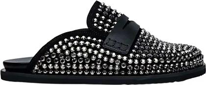 ΓΥΝΑΙΚΕΙΑ ΔΕΡΜΑΤΙΝΑ ΠΑΠΟΥΤΣΙΑ SLIP-ON ΜΕ ΤΡΟΥΚΣ - E67292 ΜΑΥΡΟ CARRANO