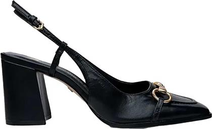 ΓΥΝΑΙΚΕΙΕΣ ΔΕΡΜΑΤΙΝΕΣ ΓΟΒΕΣ SLINGBACK - E67410 ΜΑΥΡΟ CARRANO