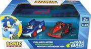 PULL SPEED: SONIC THE HEDGEHOG - SHADOW THE HEDGEHOG (BLACK) PULL-BACK VEHICLE 1:43 CARRERA