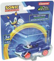 PULL SPEED: SONIC THE HEDGEHOG - SHADOW THE HEDGEHOG (BLACK) PULL-BACK VEHICLE 1:43 (RANDOM) CARRERA