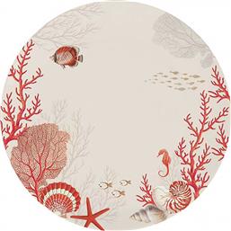 MARVA ΠΟΡΣΕΛΑΝΙΝΟ ΠΙΑΤΟ ΜΕ ALL-OVER GRAPHIC PRINT ''CORAL REEF'' 27 CM - 8001544146249 CASA DI MARVA