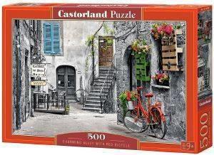 CHARMING ALLEY WITH RED BICYCLE 500 ΚΟΜΜΑΤΙΑ CASTORLAND από το PLUS4U