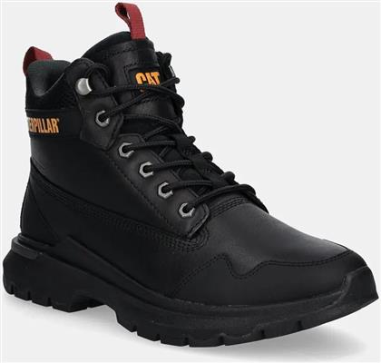 ΔΕΡΜΑΤΙΝΑ ΠΑΠΟΥΤΣΙΑ COLORADO SNEAKER WP ΧΡΩΜΑ: ΜΑΥΡΟ, P725946 CATERPILLAR