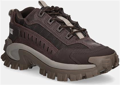 NUBUCK SNEAKERS INTRUDER ΧΡΩΜΑ: ΚΑΦΕ, P111566 CATERPILLAR