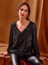 ΜΠΛΟΥΖΑ ΜΟΝΟΧΡΩΜΗ ΜΕ ΠΑΓΙΕΤΕΣ WT7569.4327+1 CELESTINO