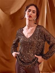 ΜΠΛΟΥΖΑ ΜΟΝΟΧΡΩΜΗ ΜΕ ΠΑΓΙΕΤΕΣ WT7569.4327+2 CELESTINO