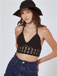 ΠΛΕΚΤΟ ΚΡΟΣΕ CROP TOP ΜΕ ΔΕΣΙΜΟ SM0029.4003+1 CELESTINO από το CELESTINO