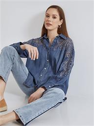 ΠΟΥΚΑΜΙΣΟ DENIM ΜΕ ΚΕΝΤΗΜΑ SN7948.3532+2 CELESTINO