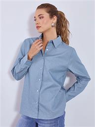 ΠΟΥΚΑΜΙΣΟ DENIM ΟΨΗ ΜΕ STRASS WT7616.3577+2 CELESTINO