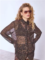 ΠΟΥΚΑΜΙΣΟ ΗΜΙΔΙΑΦΑΝΟ ΜΕ ANIMAL PRINT WT9420.3504+3 CELESTINO