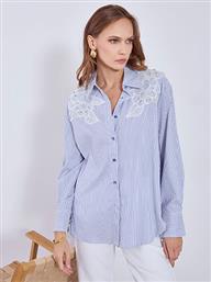 ΠΟΥΚΑΜΙΣΟ ΡΙΓΕ ΜΕ STRASS ΚΑΙ ΠΕΡΛΕΣ WT9844.3990+1 CELESTINO