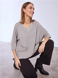 ΠΟΥΛΟΒΕΡ ΜΕ STRASS ΣΤΗ ΛΑΙΜΟΚΟΨΗ WT7642.4312+4 CELESTINO