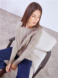 ΠΟΥΛΟΒΕΡ ΜΟΝΟΧΡΩΜΟ ΜΕ ΑΝΑΓΛΥΦΟ ΥΦΑΣΜΑ WT7642.4176+3 CELESTINO