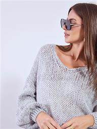 ΠΟΥΛΟΒΕΡ OVERSIZED ΜΕ ΧΟΝΤΡΗ ΠΛΕΞΗ WT7620.4337+1 CELESTINO