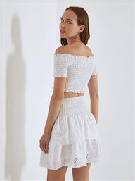 ΣΕΤ CROP TOP ΜΕ ΚΕΝΤΗΤΗ ΔΙΑΤΡΗΤΗ ΦΟΥΣΤΑ SM8003.0049+1 CELESTINO