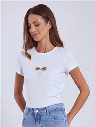 T-SHIRT STRASS ΦΙΟΓΚΟΣ ΜΕ ΑΝΟΙΓΜΑΤΑ SN7958.4881+1 CELESTINO