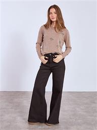 ΤΖΙΝ ΜΟΝΟΧΡΩΜΟ ΨΗΛΟΜΕΣΟ WIDE LEG WT1796.1521+1 CELESTINO