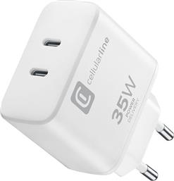 DUAL CHARGER 35W WHITE ΦΟΡΤΙΣΤΗΣ CELLULAR LINE