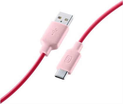 USB TYPE-C SMART 100CM PINK ΚΑΛΩΔΙΟ USB CELLULAR LINE