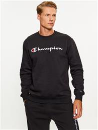 ΜΠΛΟΥΖΑ CREWNECK SWEATSHIRT 219204 ΜΑΥΡΟ COMFORT FIT CHAMPION από το MODIVO