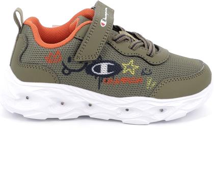 ΠΑΙΔΙΚΟ ΑΘΛΗΤΙΚΟ ΠΑΠΟΥΤΣΙ ΓΙΑ ΑΓΟΡΙ FUNFAIR PRINT B PS LOW CUT SHOE ΜΕ ΦΩΤΑΚΙΑ ΧΡΩΜΑΤΟΣ ΠΡΑΣΙΝΟ S33135-GS011 CHAMPION