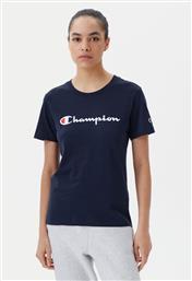 T-SHIRT 118090 ΣΚΟΥΡΟ ΜΠΛΕ SLIM FIT CHAMPION