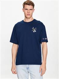 T-SHIRT 218923 ΣΚΟΥΡΟ ΜΠΛΕ RELAXED FIT CHAMPION