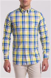 ΑΝΔΡΙΚΟ ΠΟΥΚΑΜΙΣΟ BUTTON DOWN ΜΕ ΚΑΡΟ ΣΧΕΔΙΟ REGULAR FIT - F01-CMA68-C0W60 ΚΙΤΡΙΝΟ CHAPS