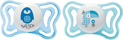 SILICONE SOOTHER PHYSIO FORMA LIGHT 2-6M ΕΛΑΦΡΙΑ ΠΙΠΙΛΑ ΣΙΛΙΚΟΝΗΣ ΑΠΟ 2 ΕΩΣ 6 ΜΗΝΩΝ 2 ΤΕΜΑΧΙΑ - ΜΠΛΕ/ ΓΑΛΑΖΙΟ CHICCO