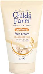OATDERMA FACE CREAM ΕΝΥΔΑΤΙΚΗ ΚΑΤΑΠΡΑΥΝΤΙΚΗ ΚΡΕΜΑ ΠΡΟΣΩΠΟΥ ΜΕ ΕΚΧΥΛΙΣΜΑ ΒΡΩΜΗΣ ΧΩΡΙΣ ΑΡΩΜΑ ΓΙΑ ΞΗΡΟ & ΕΥΑΙΣΘΗΤΟ ΔΕΡΜΑ ΚΑΤΑΛΛΗΛΟ ΑΠΟ ΤΗ ΓΕΝΝΗΣΗ 50ML CHILDS FARM