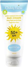 WATER RESISTANT SUN CREAM SPF50+ ΑΔΙΑΒΡΟΧΗ ΠΑΙΔΙΚΗ ΑΝΤΗΛΙΑΚΗ ΚΡΕΜΑ ΠΟΛΥ ΥΨΗΛΗΣ ΠΡΟΣΤΑΣΙΑΣ 100ML CHILDS FARM από το PHARM24