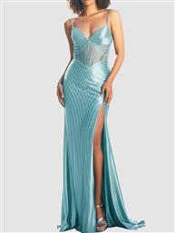 ΜΑΚΡΥ ΦΟΡΕΜΑ ΜΕ ΚΕΝΤΗΜΑΤΑ ΚΑΙ ΣΚΙΣΙΜΟ ΣΕ ΓΑΛΑΖΙΟ - ΜΕΝΤΑ CHRIS KOEHLERT