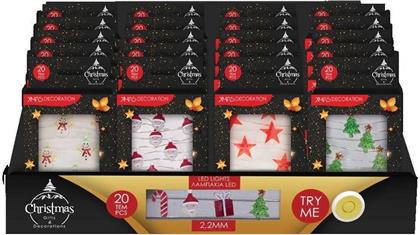ΧΡΙΣΤΟΥΓΕΝΝΙΑΤΙΚΑ ΛΑΜΠΑΚΙΑ LED 20 ΤΜΧ. 2,2M 4 ΣΧΕΔΙΑ 1ΤΜΧ CHRISTMAS COLLECT