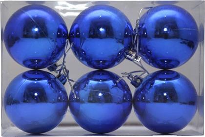 ΧΡΙΣΤΟΥΓΕΝΝΙΑΤΙΚΕΣ ΜΠΑΛΕΣ CHRISTMAS ΠΛΑΣΤΙΚΟ ΜΠΛΕ 6ΤΜΧ 8CM CHRISTMAS COLLECT