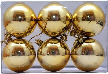 ΧΡΙΣΤΟΥΓΕΝΝΙΑΤΙΚΕΣ ΜΠΑΛΕΣ CHRISTMAS ΠΛΑΣΤΙΚΟ ΧΡΥΣΟ 6ΤΜΧ 6CM CHRISTMAS COLLECT