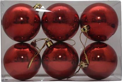 ΧΡΙΣΤΟΥΓΕΝΝΙΑΤΙΚΕΣ ΜΠΑΛΕΣ CHRISTMAS ΠΛΑΣΤΙΚΟ ΚΟΚΚΙΝΟ 6ΤΜΧ 6CM CHRISTMAS COLLECT