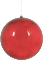 ΧΡΙΣΤΟΥΓΕΝΝΙΑΤΙΚΗ ΜΠΑΛΑ CHRISTMAS ΠΛΑΣΤΙΚΟ ΚΟΚΚΙΝΟ 20CM CHRISTMAS COLLECT