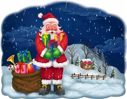 ΧΡΙΣΤΟΥΓΕΝΝΙΑΤΙΚO ΑΥΤΟΚΟΛΛΗΤO 3D CHRISTMAS ΓΙΑ ΠΑΡΑΘYΡΟ ΑΓΙΟΣ ΒΑΣΙΛΗΣ ΔΩΡΑ 31.5X24.6CM CHRISTMAS COLLECT