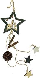 ΧΡΙΣΤΟΥΓΕΝΝΙΑΤΙΚΟ ΣΤΟΛΙΔΙ CHRISTMAS ΑΣΤΕΡΙ ΠΡΑΣΙΝΟ 14CM CHRISTMAS COLLECT