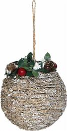 ΧΡΙΣΤΟΥΓΕΝΝΙΑΤΙΚΟ ΣΤΟΛΙΔΙ CHRISTMAS ΜΠΑΛΑ ΞΥΛΟ 10CM CHRISTMAS COLLECT