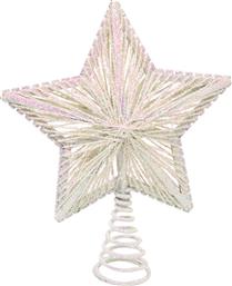 ΧΡΙΣΤΟΥΓΕΝΝΙΑΤΙΚΟ ΣΤΟΛΙΔΙ CHRISTMAS ΚΟΡΥΦΗ ΔΕΝΤΡΟΥ ΑΣΤΕΡI ΛΕΥΚΟ 25CM CHRISTMAS COLLECT