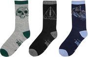 MOVIES: HARRY POTTER - DEATHLY HALLOWS SOCKS (SET OF 3) (CR1605) CINEREPLICAS