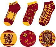 MOVIES: HARRY POTTER - GRYFFINDOR SOCKS (ANKLE) (SET OF 3) (CR1631) CINEREPLICAS