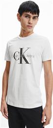 ΑΝΔΡΙΚΟ T-SHIRT ΜΕ MONOGRAM PRINT SLIM FIT - J30J320935 ΛΕΥΚΟ CK JEANS