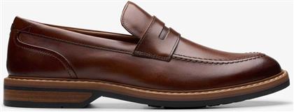 ΑΝΔΡΙΚΑ ΔΕΡΜΑΤΙΝΑ LOAFERS ''ALDWIN STEP'' - 26178430 ΚΑΦΕ CLARKS