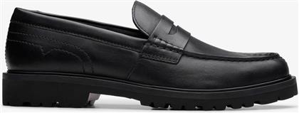 ΑΝΔΡΙΚΑ ΔΕΡΜΑΤΙΝΑ ΜΟΚΑΣΙΝΙΑ ''BERWICK LO'' - 26183727 ΜΑΥΡΟ CLARKS