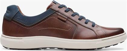 ΑΝΔΡΙΚΑ ΔΕΡΜΑΤΙΝΑ SNEAKERS ''MAPSTONE LACE'' - 26176886 ΚΑΦΕ CLARKS