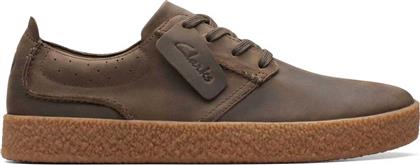 ΑΝΔΡΙΚΑ ΔΕΡΜΑΤΙΝΑ SNEAKERS ''STREETHILL'' - 26174537 ΚΑΦΕ CLARKS