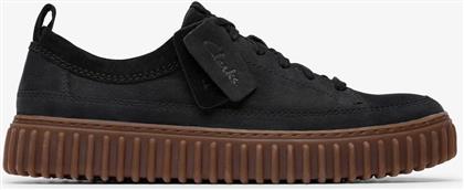 ΑΝΔΡΙΚΑ NUBUCK SNEAKERS ''TORHILL LACE'' - 26183470 ΜΑΥΡΟ CLARKS